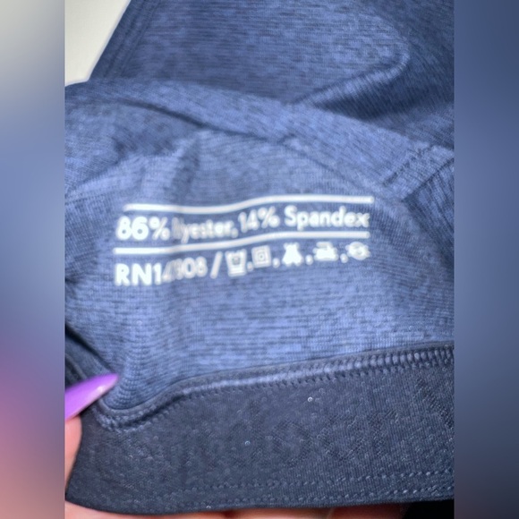 Outdoor Voices Razorback Blue Sports Bra Cropped Tank - Picture 3 of 4